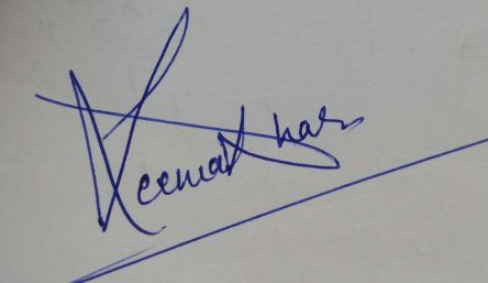 Specimen Signature